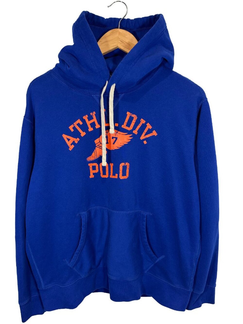 POLO RALPH LAUREN Men's Athletic Division Graphic Fleece Hoodie - Royal Blue